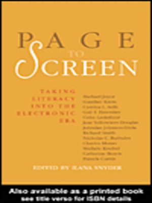 cover image of Page to Screen